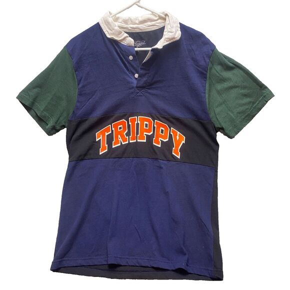 Eighty Eight Shirt Womens Extra Large Trippy Mushroom‎ Preppy Colorblock Mens - Picture 1 of 9